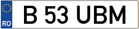Truck License Plate